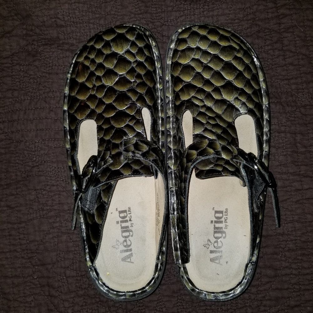 Alegria slip on clogs